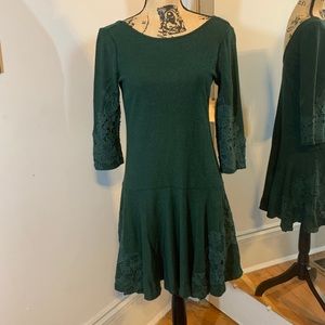 Anthropologie Maeve Embroidered Dress
